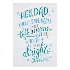 Dad Father's Day Card 'Your Son Here'