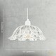 image 7 of Modern Scallop Rimmed Moulded Clear Glass Pendant Ceiling Light Shade
