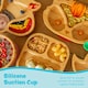 image 3 of Tiny Dining Children's Bamboo Suction Fox Plate - White White