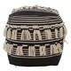 image 3 of Interiors by Premier Cefena Black Pouffe Black