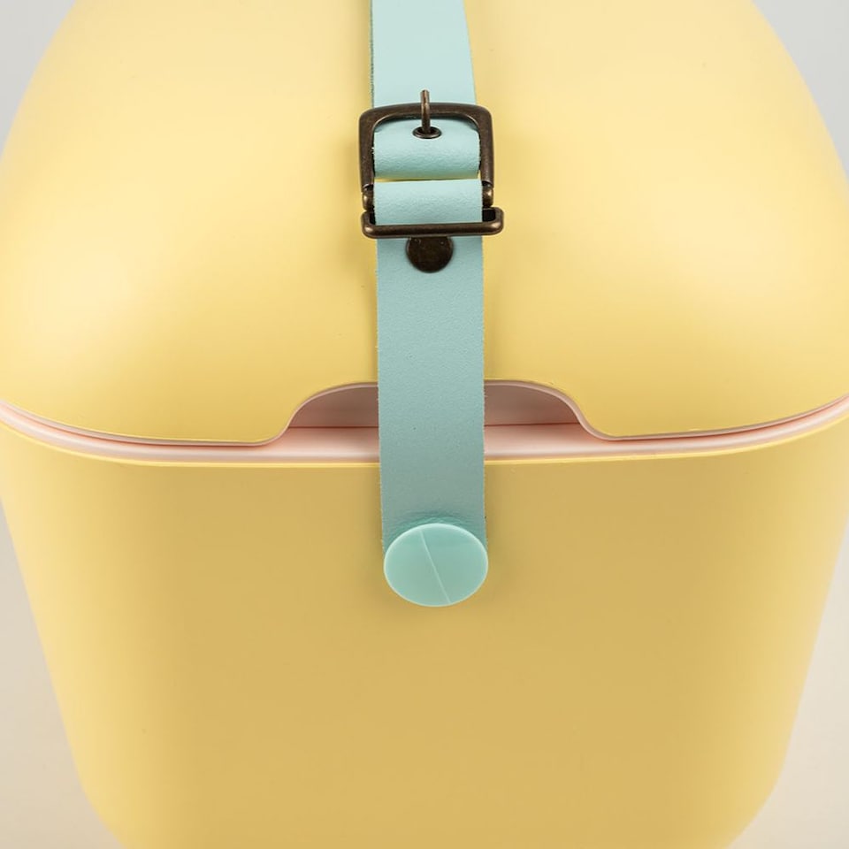 image 1 of Polarbox 12L Retro Coolbox - Yellow Cyan Pop