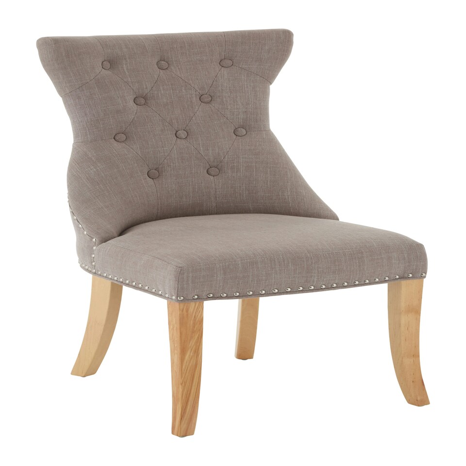 image 1 of Interiors By Premier Luxurious Design Mink Linen Dining Chair, Durable Dining Chair For Dining Table, Comfortable Dining Chair Brown