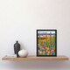 image 2 of Arizona Flower Cactus Landscape Floral Black Framed Wall Art Print A4