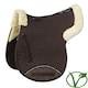 image 3 of Rhinegold Luxe Fur Numnah Brown | Colour: Brown/Natural
Size: Pony