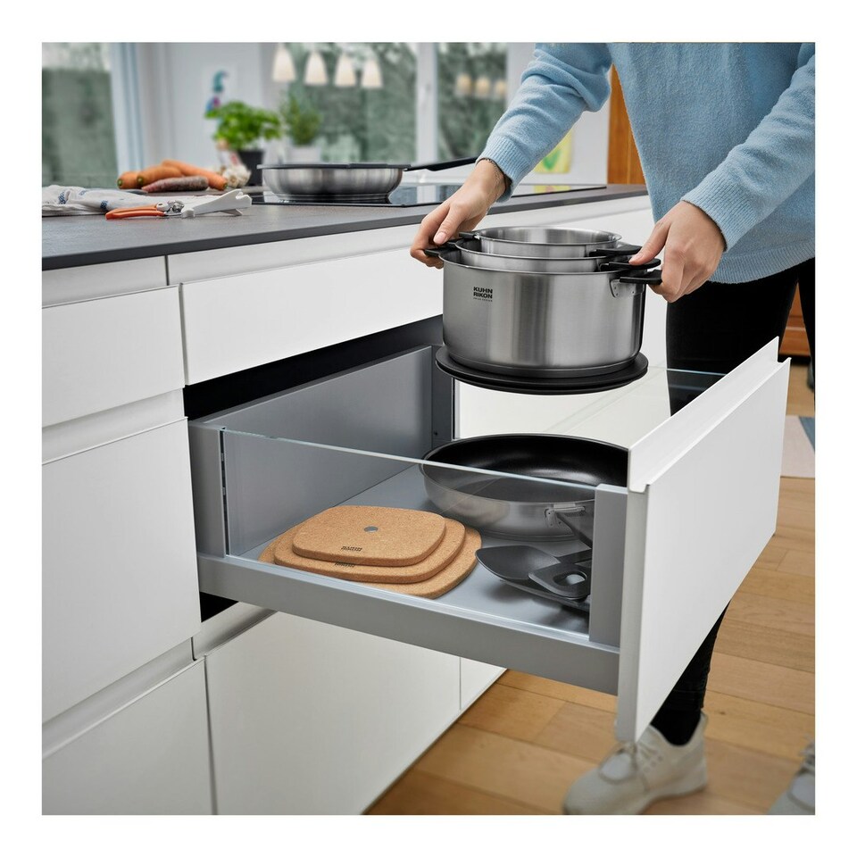 image 1 of Smart & Compact 3 Pan Cookware Set