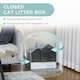 image 5 of PawHut Hooded Cat Litter Tray w/ Scoop, Drawer Pan, Handle, Deodorants