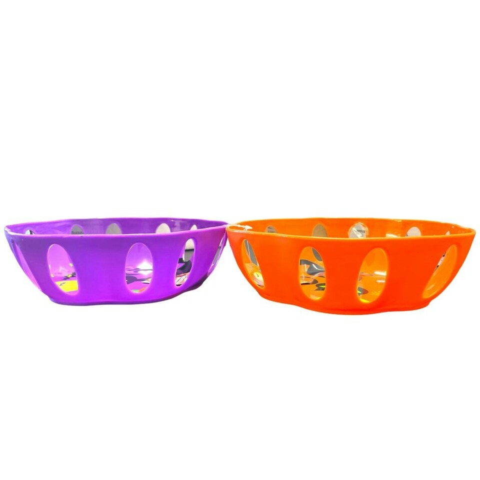 image 1 of Single 8.5" Halloween Plastic Party Dish With Decal