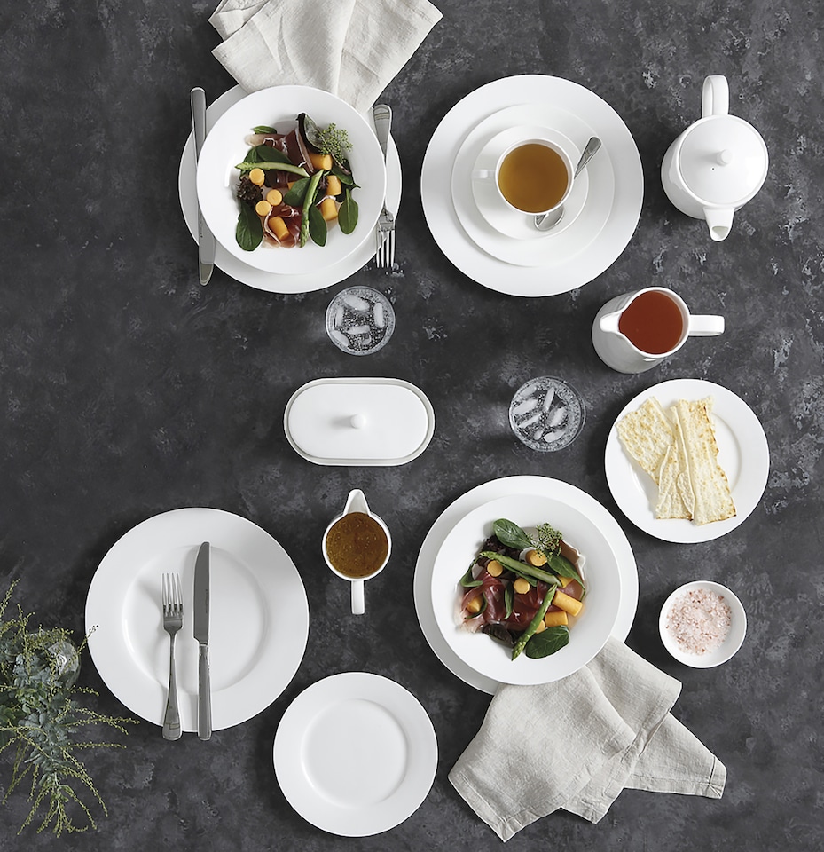 image 1 of Maxwell & Williams Dinner Set White Bone China 12 Piece