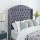 image 4 of Richmond Plush King Bed Frame - Grey