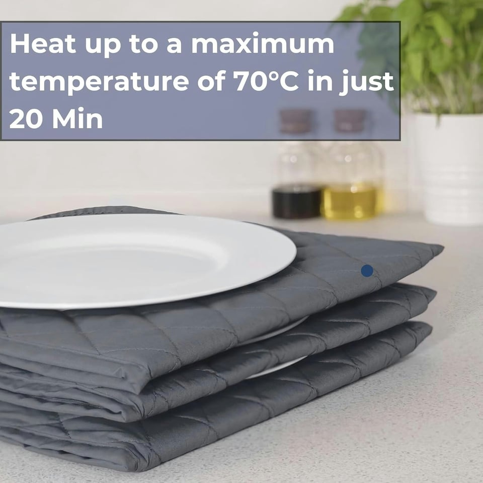 image 1 of Straame Electric Plate Warmer – 10 Plate Capacity, Adjustable Heat, Fast Heating for Perfect Plates