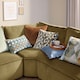 image 5 of Furn Metro Harlequin Velvet Cushion | Green | Green