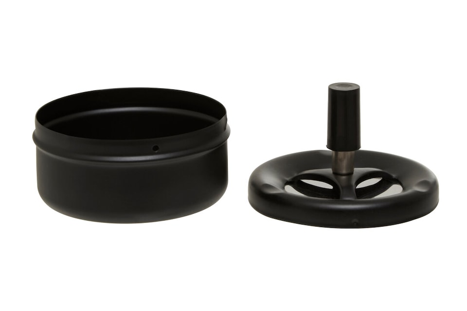 image 1 of Matte Black Spinning Ashtray