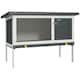 image 1 of PawHut Rabbit Hutch, Guinea Pig Hutch Outdoor Cage w/ Asphalt Roof, Green