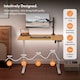 image 5 of Vonhaus Light Wood Maple Effect Electric Standing Desk 120x60cm