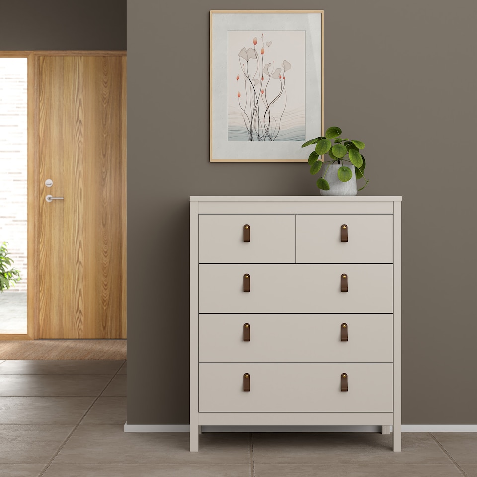 image 1 of Barcelona Chest 3+2 Drawers in Cashmere