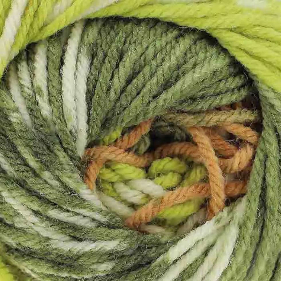 King Cole Green Nordic Chunky Yarn (Value Pack 8 x 150g Balls) For Crochet, Knitting - 200m per ball