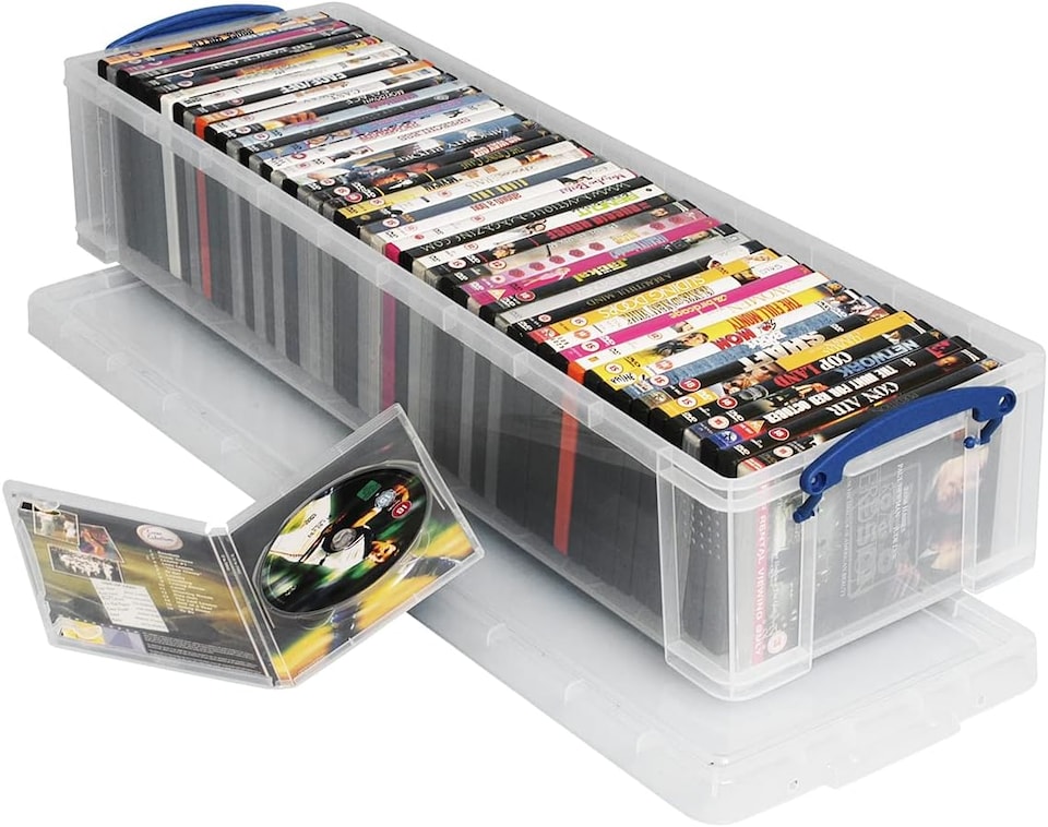 image 1 of Really Useful Plastic Storage Box 22 Litre CLEAR Pack of 2