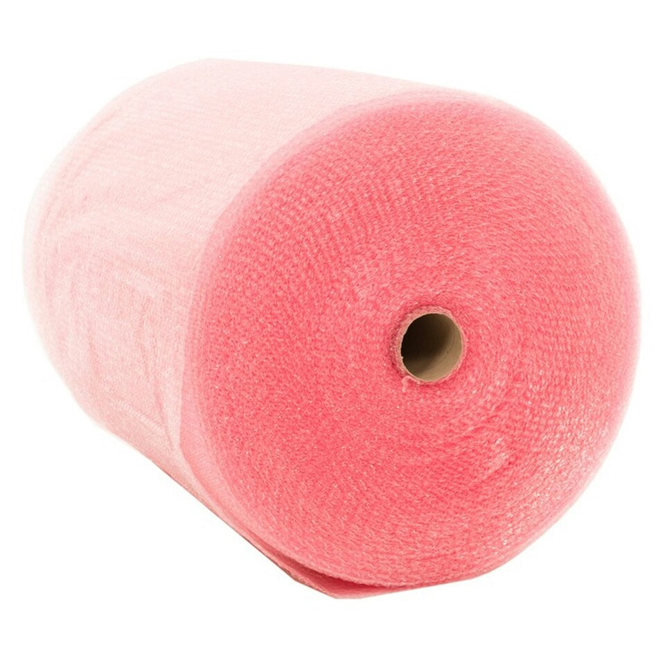 image 1 of 500mm x 50m Pink Anti-Static Small Bubble Wrap For Picking, Packing, Storage & Shipping