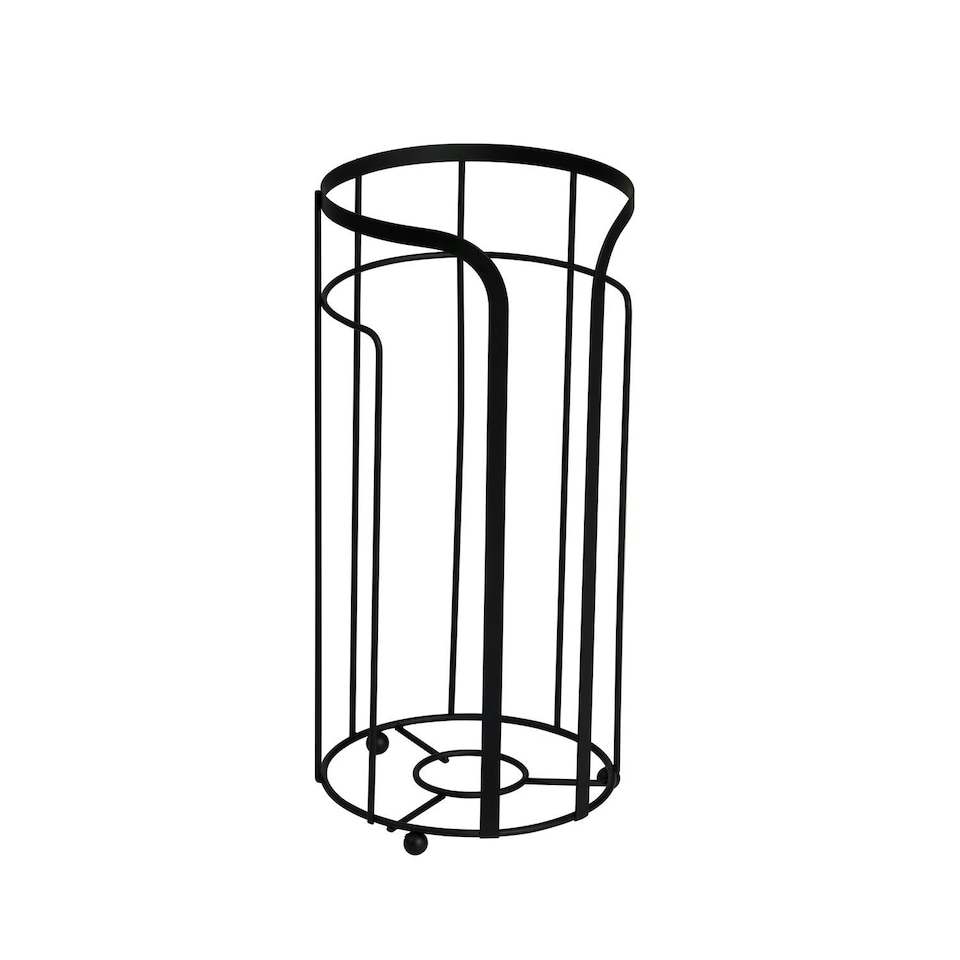 Showerdrape Dante Black Spare Toilet Roll Holder