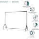image 4 of House of Home Heavy Duty Clothes Rail 5ft Long x 5ft Tall Black Quality Metal Stand Rack | Black