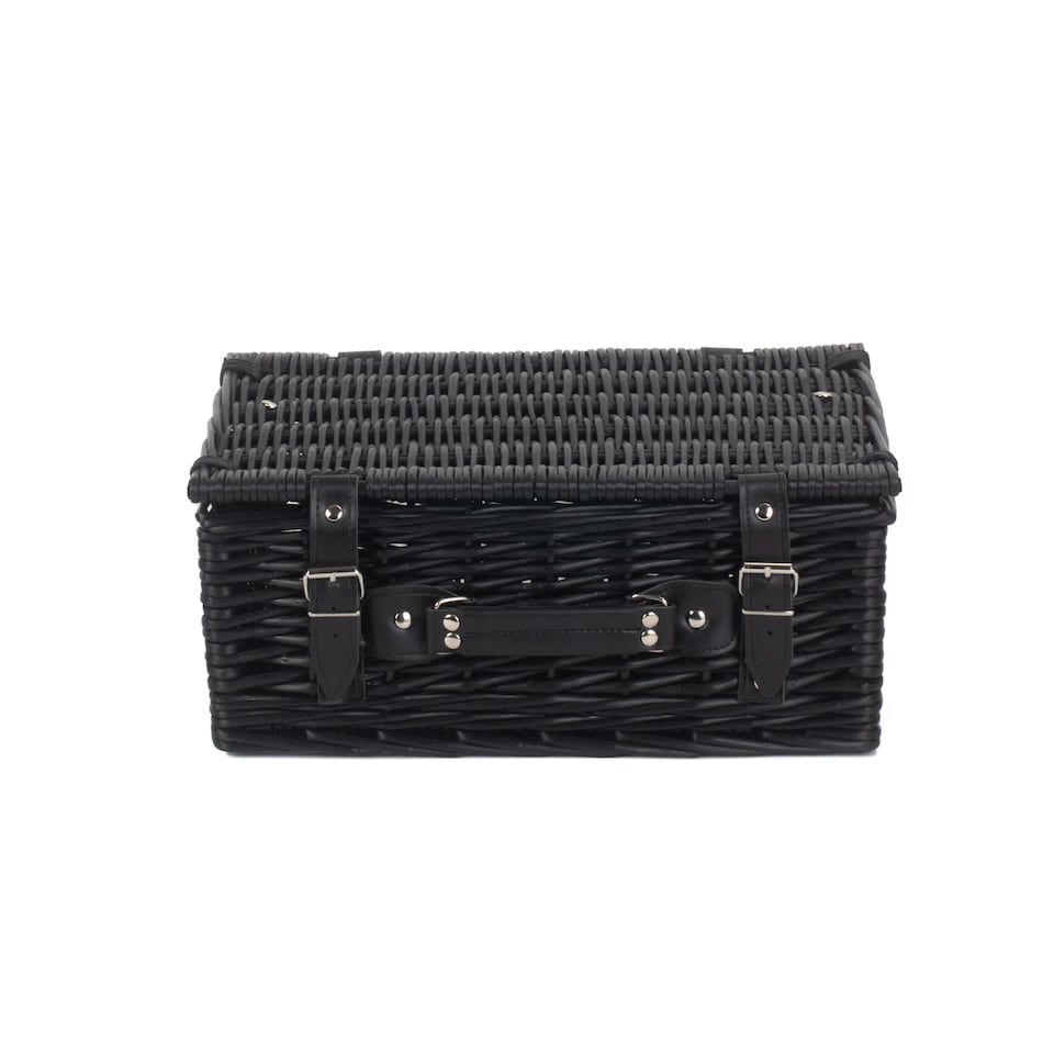 image 1 of Wicker 36cm Black Willow Basket | Black | Black | One Size
