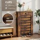 image 5 of HOMCOM Radiator Cover with Drawer, Horizontal Slat, 78cm | Brown | Rustic Brown | 78W x 19D x 95.5H cm