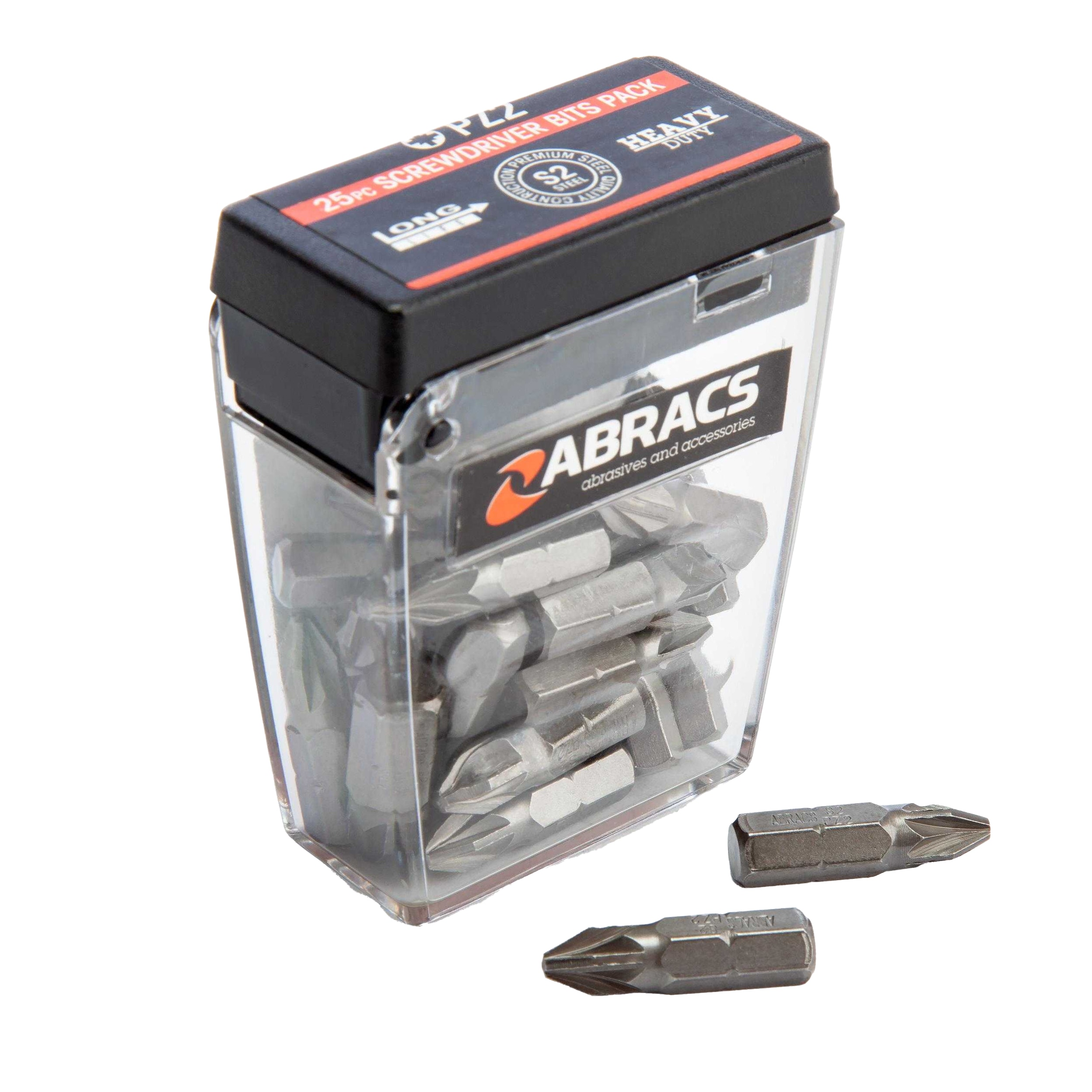 Abracs Expert PZ2 Pozi Screwdriver Bit Silver Silver One Size 1