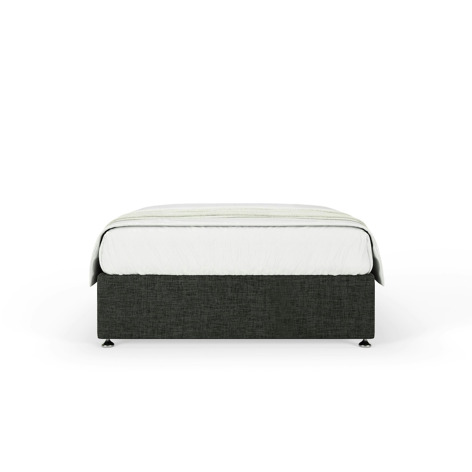 image 1 of Majestic 1000 Pocket Sprung Charcoal Linen Divan Set Single