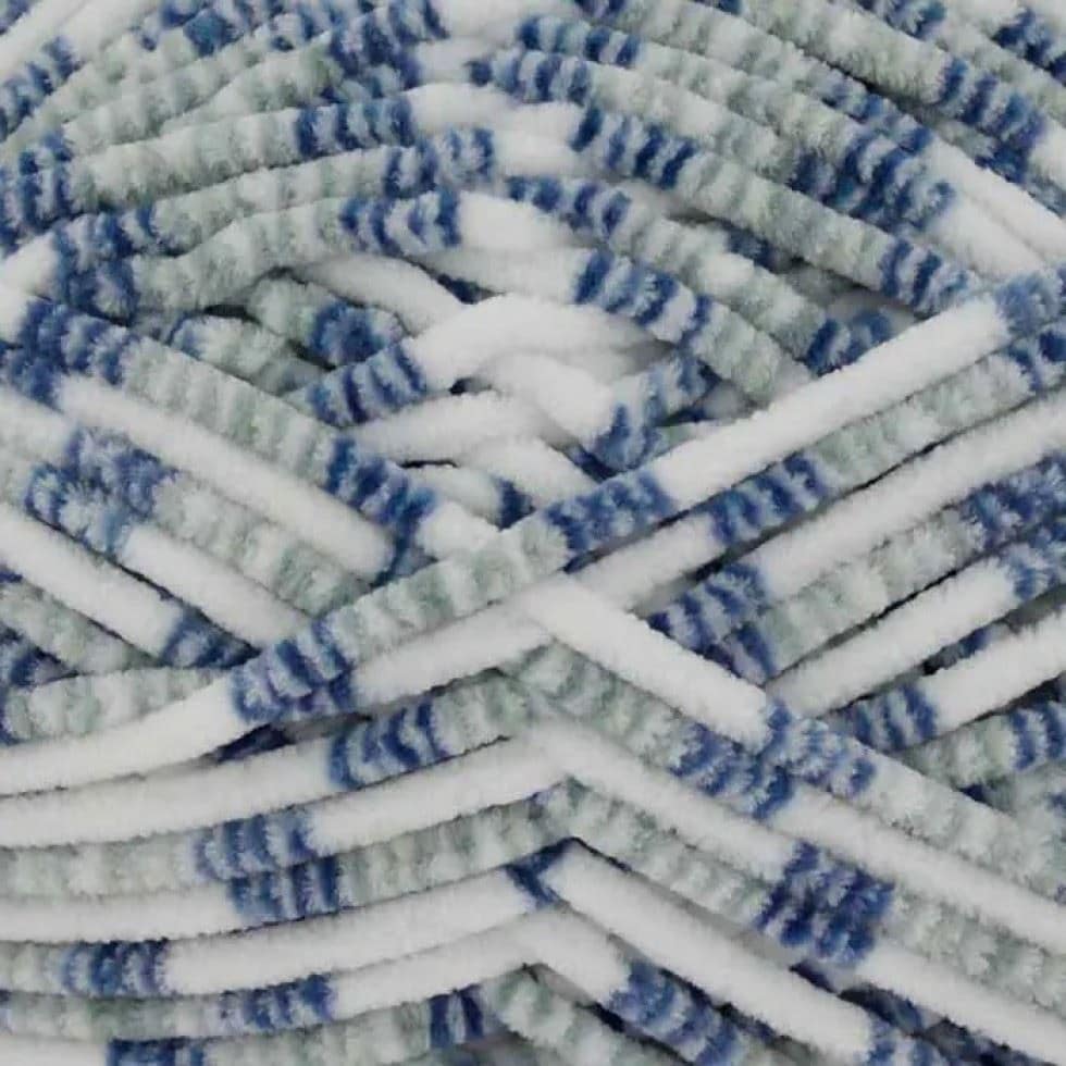 King Cole Blue Yummy Chunky Yarn (Value Pack 6 x 100g Balls) For Crochet, Knitting - 120m per ball