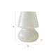 image 6 of ValueLights Beau White Confetti Glass Table Lamp | White