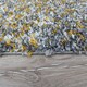 image 5 of KUKOON Yellow Ochre Mottled Shaggy Living Room Area Rug 60cm x 110cm