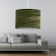 image 5 of Set of 2 Green Crushed Velvet 30cm Pendant Lightshades Green
