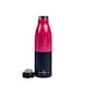 image 1 of Beau & Elliot Colour Block 500ml Stainless Steel Drinks Bottle Pink/Navy