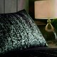 image 5 of Portfolio Home Marseilles Printed Velvet Metallic Duvet Cover Set With Pillow Cases Black | King