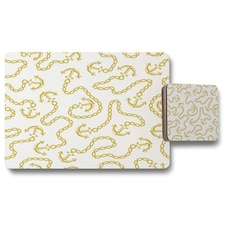 Anchor & Chains (Placemat & Coaster Set)