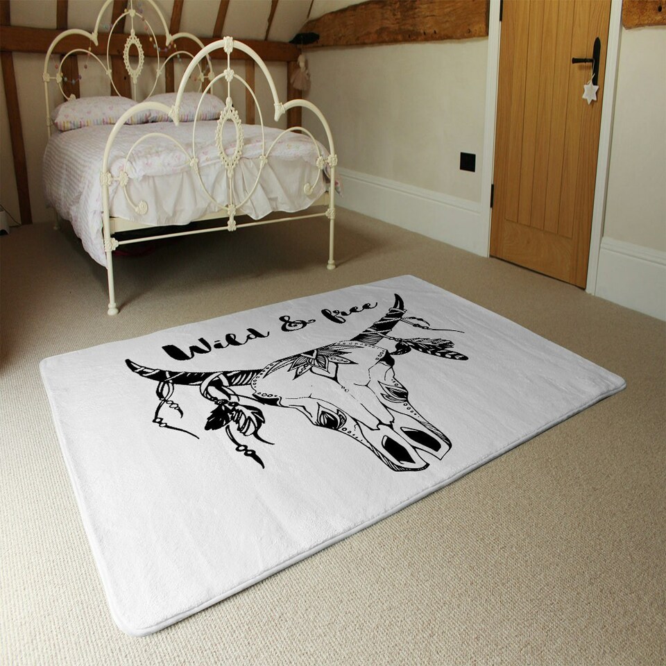 image 1 of Boho chic Fashion (Rug) Black | Large: 140x200cm