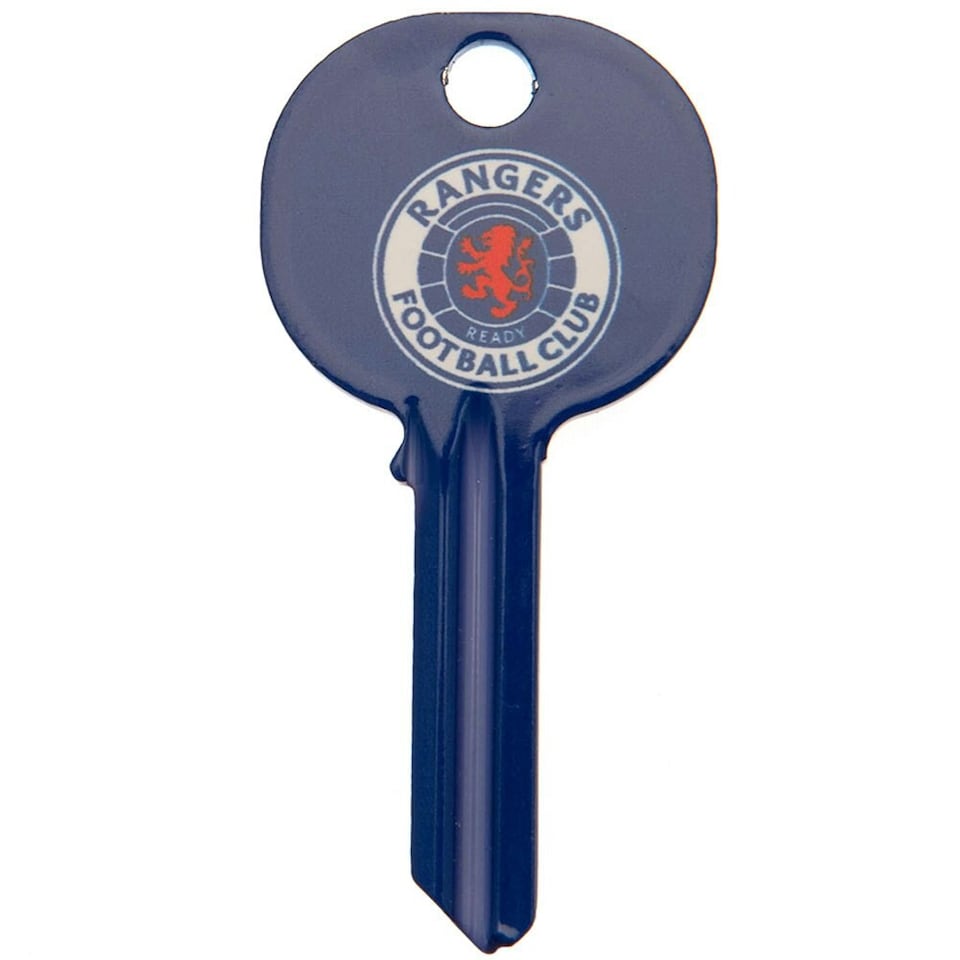 image 1 of Rangers FC Crest Blank Key - Royal Blue/Red - One Size | Blue