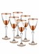image 1 of Glam Collection Copper Wine Glasses (Set of 6)