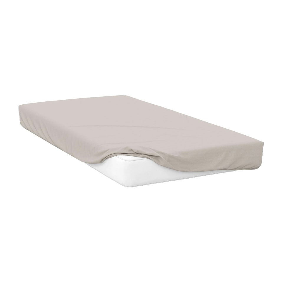 Belledorm 200 Thread Count Egyptian Cotton Fitted Sheet - Oyster - Double