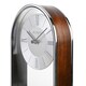 image 5 of Wm.Widdop Chrome & Wood Veneer Mantle Clock Chrome | Brown