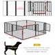 image 7 of PawHut 60cm 8 Panels Heavy-Duty Dog Playpen for Small Dogs
