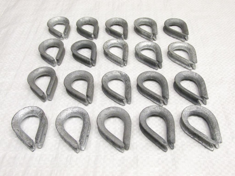 Wire Rope Thimbles Galvanised Heavy Duty X20 10MM (Lifting Galv 3/8 Inch)