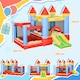 image 7 of Outsunny Bouncy Castle W/ Fun Features, Blower, Multicoloured