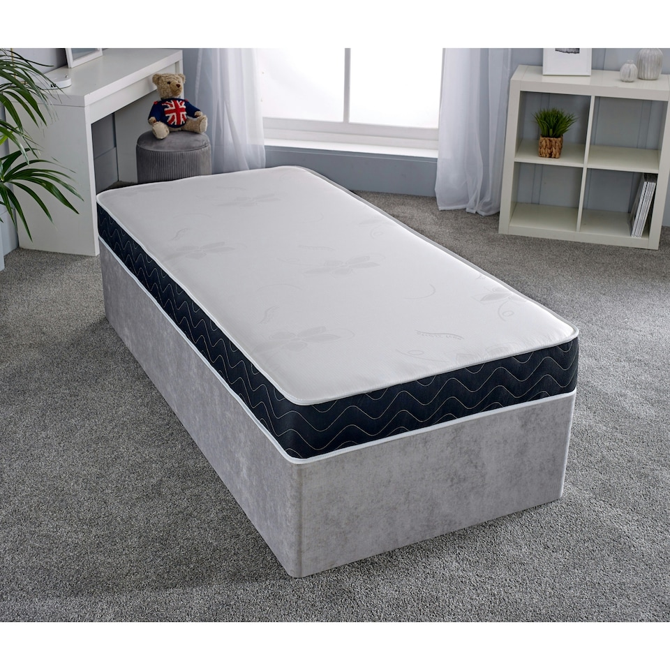 image 1 of Mars Black Border Hybrid Mattress - 17cm Deep, Medium-Soft Feel | Black | King
