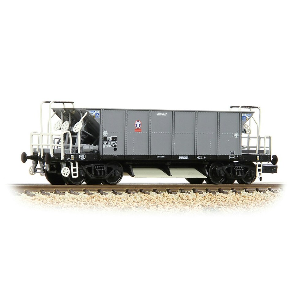 Graham Farish YGB Stingray Bogie Hopper Wagon Transrail Grey DB980172