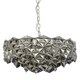 image 4 of Interiors by Premier Grey Glass Chandelier Grey