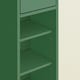 image 8 of SoBuy Tall Bathroom Storage Cabinet with Adjustable Shelves and Drawer, Dark Green, 7.9x7.9x70.9 in, 13.4 kg - BZR34-II-SY