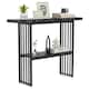 image 1 of COSTWAY 2-tier Console Table Entryway Table Black