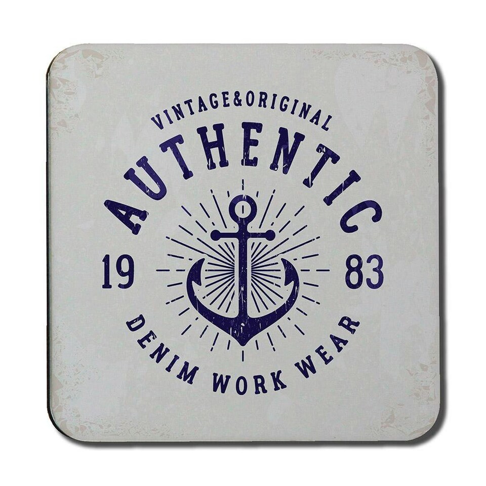 image 1 of Vintage Anchor Logo (Coaster)