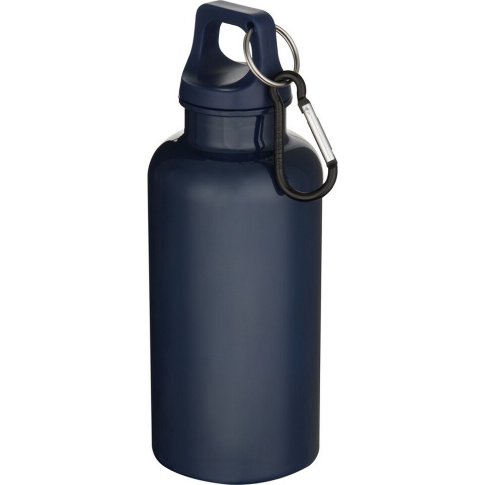 image 1 of Floso Oregon Solid Plastic Carabiner Clip 400ml Water Bottle | Blue | Navy Blue | 1